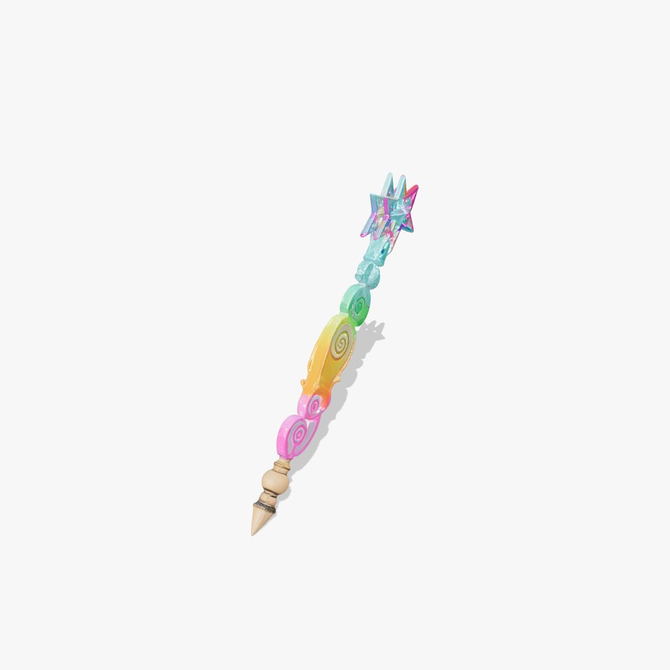 Celestial Ice Crystalline Staff model pack